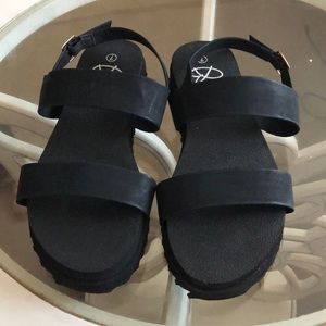 Black Sandals.